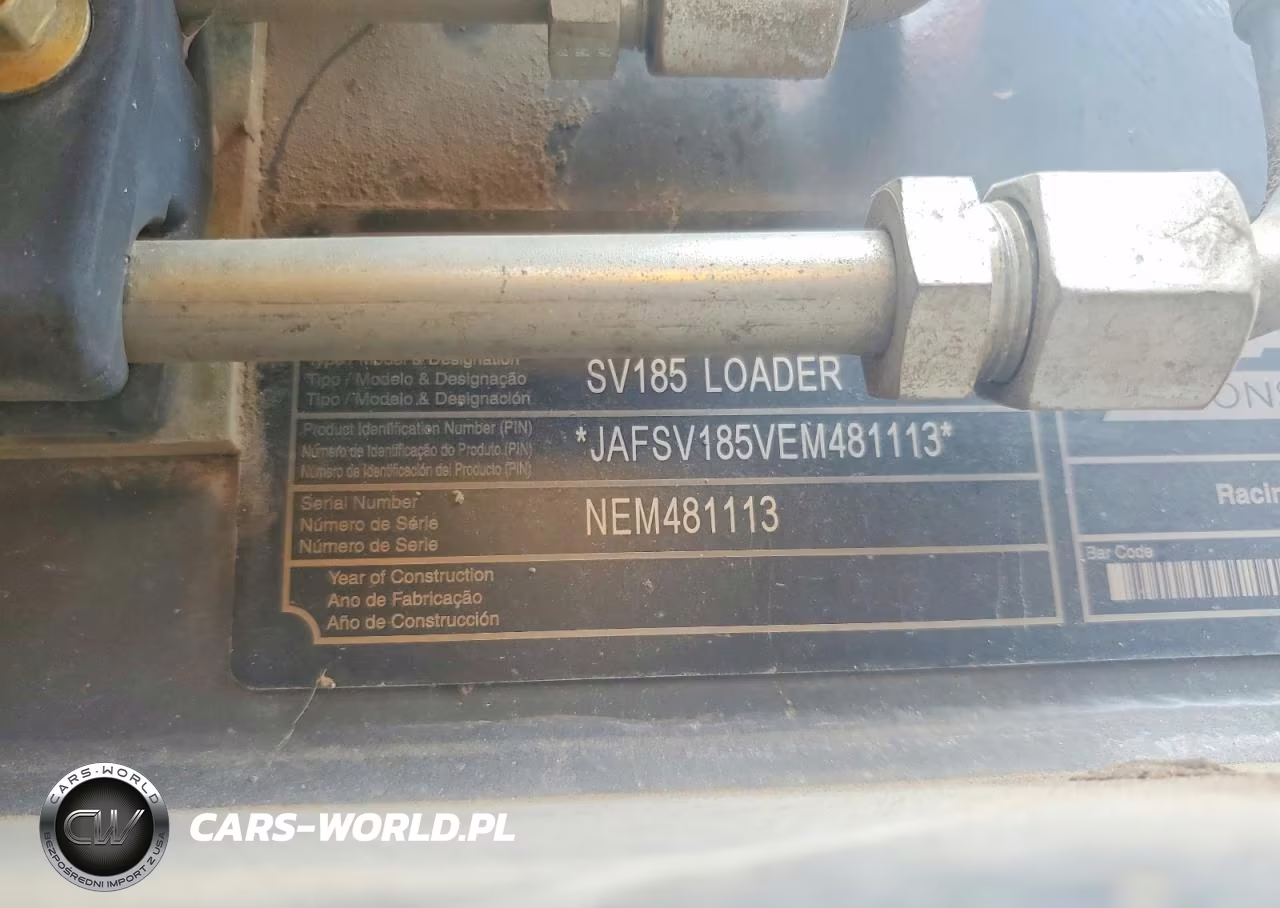 2015 Case Sv185 Skid Steer Loader VIN:JAFSV185VEM481113 - 10