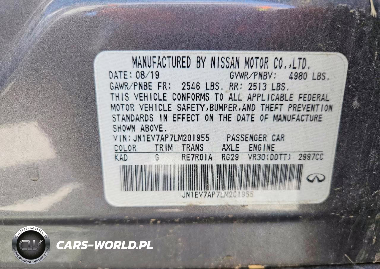 2020 Infiniti Q50 3.0T Luxe VIN:JN1EV7AP7LM201955 - 12