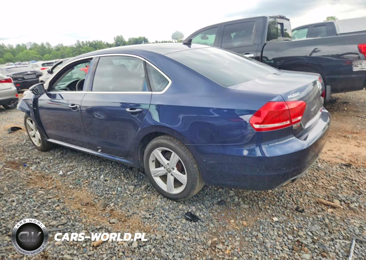 2012 Volkswagen Passat Se VIN:1VWBP7A39CC090075 - 2