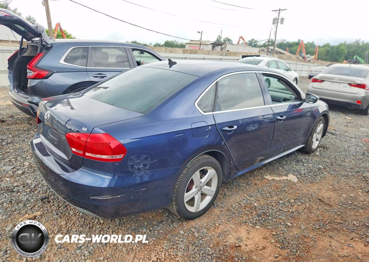 2012 Volkswagen Passat Se VIN:1VWBP7A39CC090075 - 3