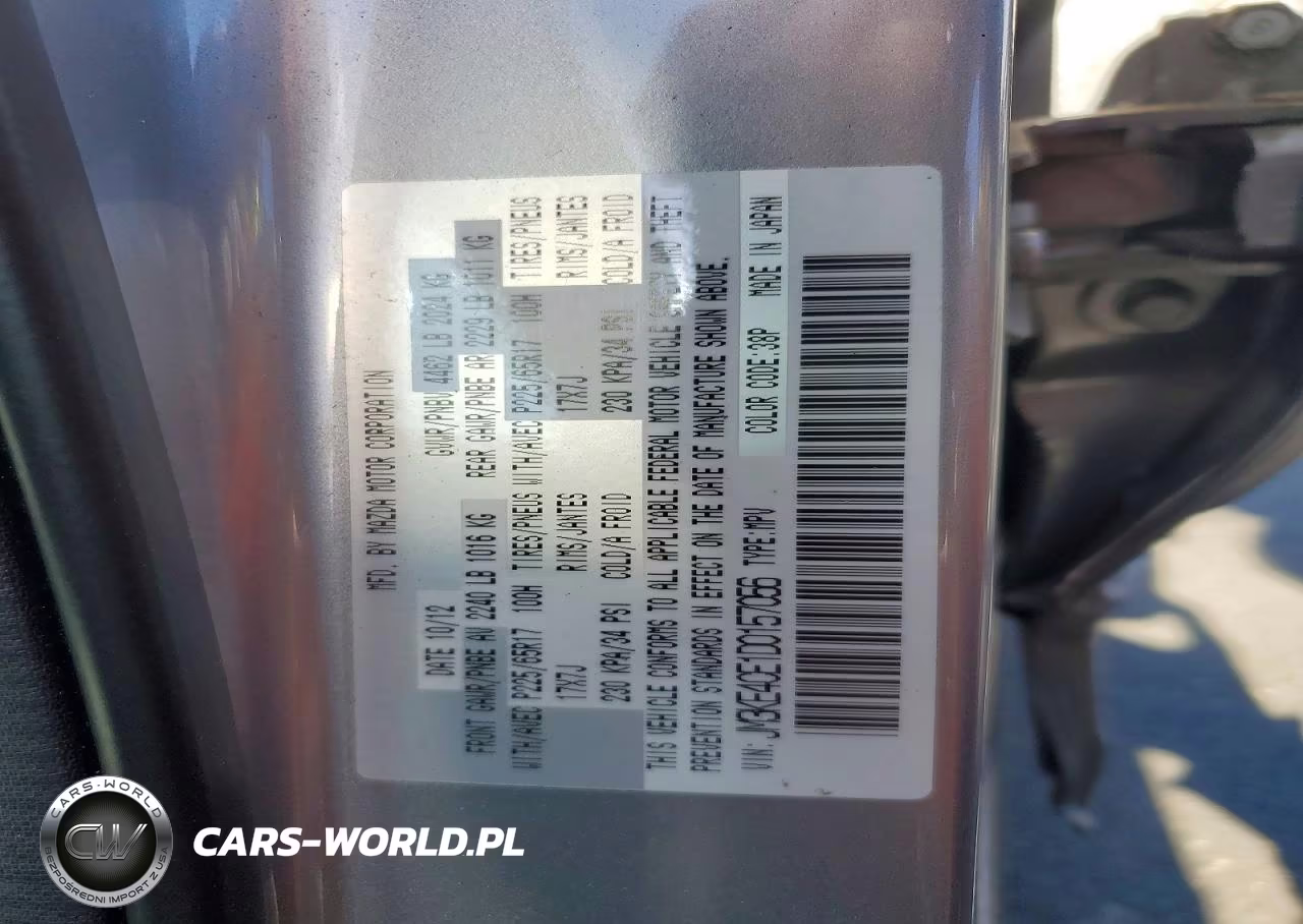 2013 Mazda Cx-5 Touring VIN:JM3KE4CE1D0157056 - 12