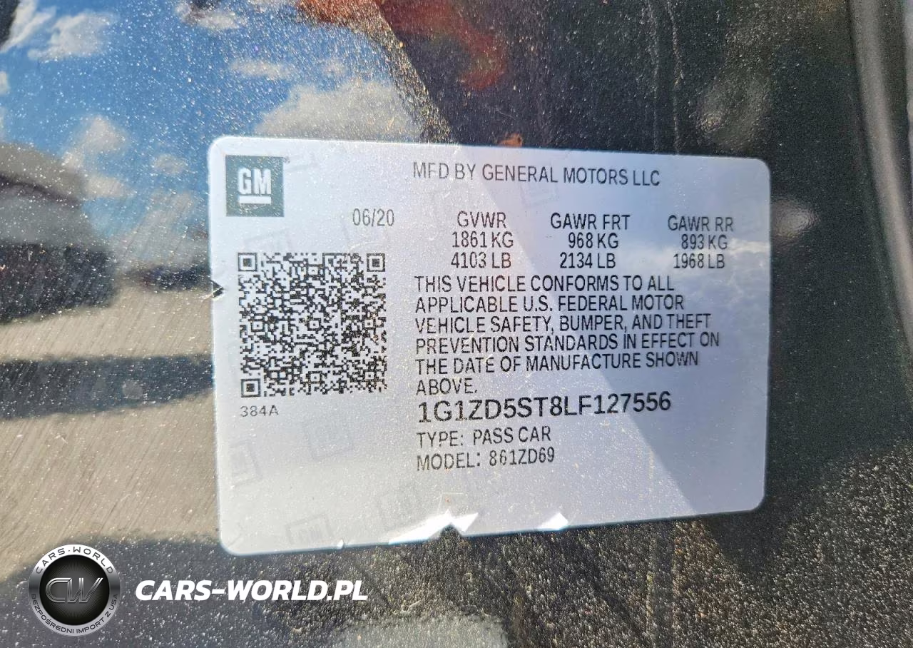 2020 Chevrolet Malibu Lt VIN:1G1ZD5ST8LF127556 - 13