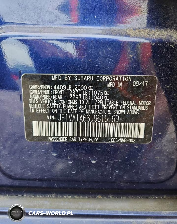 2018 Subaru Wrx VIN:JF1VA1A66J9815169 - 12