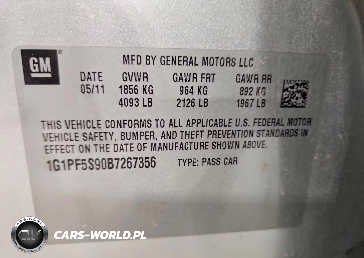 2011 Chevrolet Cruze Lt VIN:1G1PF5S90B7267356 - 12