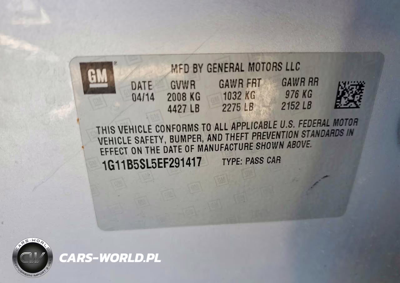 2014 Chevrolet Malibu Ls VIN:1G11B5SL5EF291417 - 12