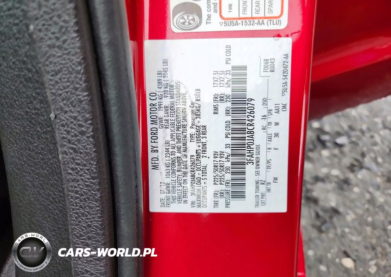 2012 Ford Fusion Sel VIN:3FAHP0JA8CR426079 - 12