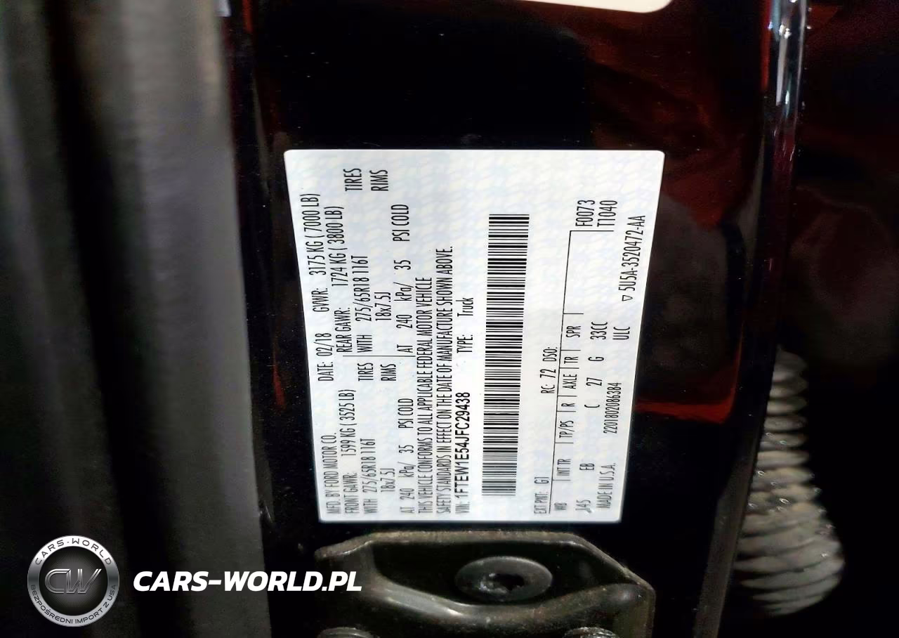 2018 Ford F150 Supercrew VIN:1FTEW1E54JFC29438 - 12