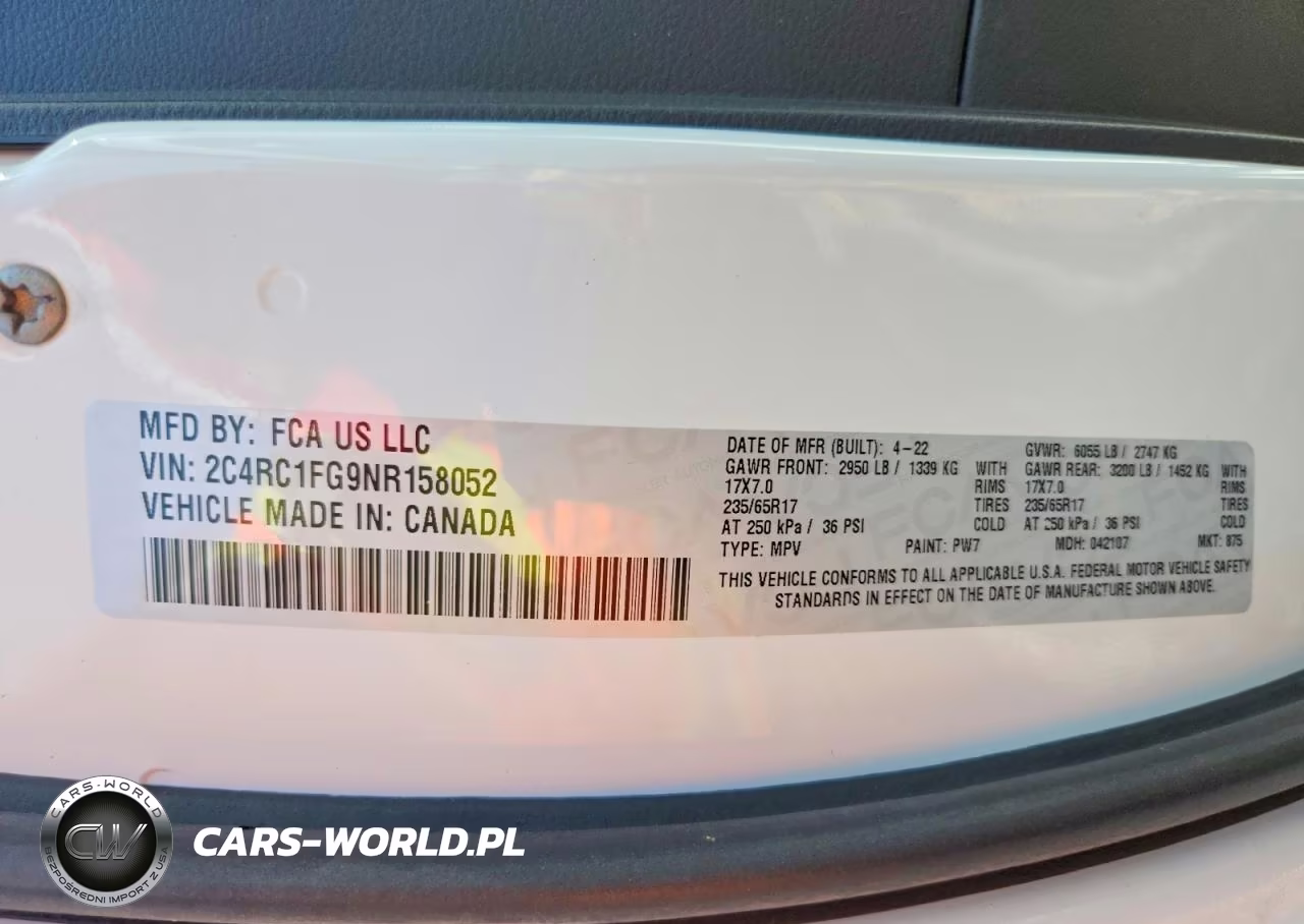 2022 Chrysler Pacifica VIN:2C4RC1FG9NR158052 - 12
