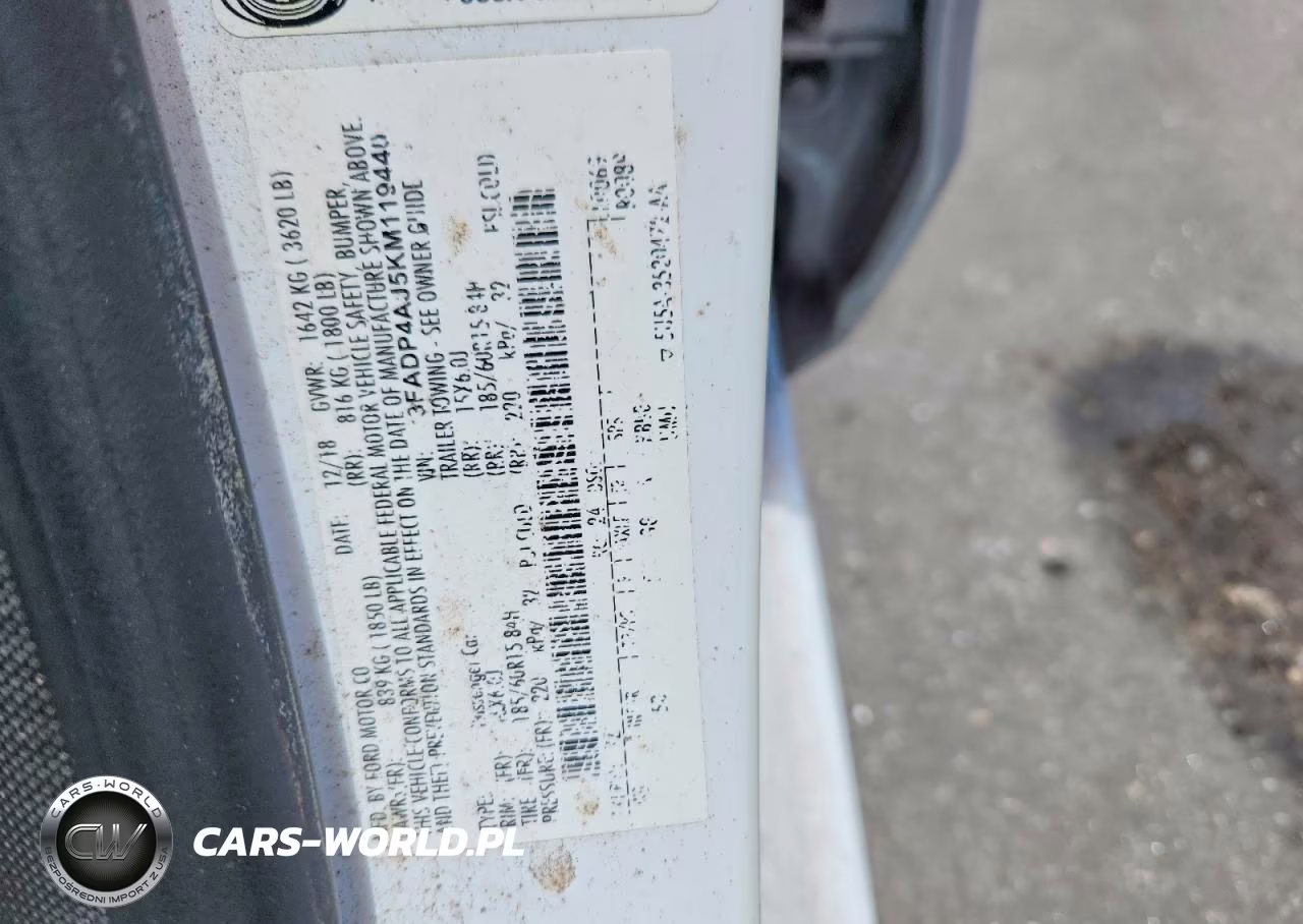 2019 Ford Fiesta S VIN:3FADP4AJ5KM119440 - 13