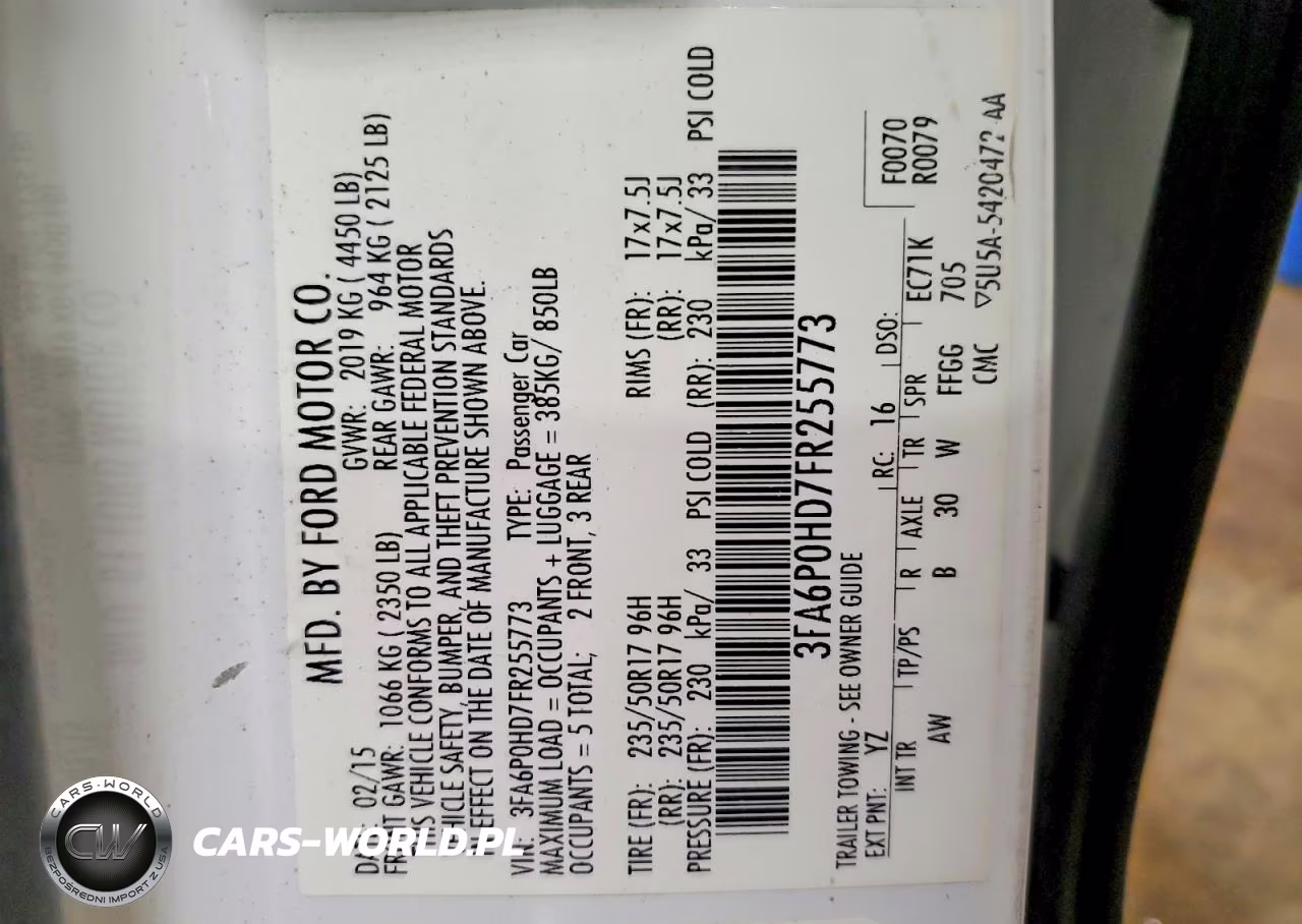 2015 Ford Fusion Se VIN:3FA6P0HD7FR255773 - 13
