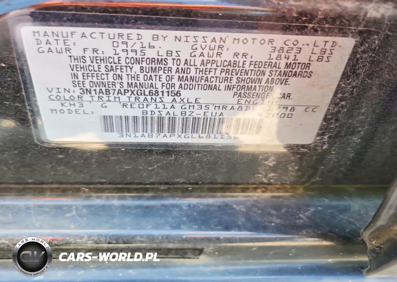 2016 Nissan Sentra S VIN:3N1AB7APXGL681156 - 12