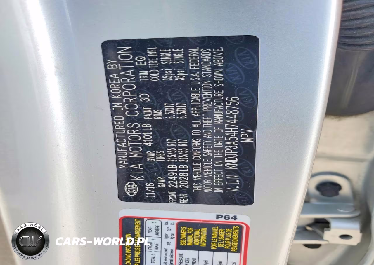 2017 Kia Soul + VIN:KNDJP3A54H7448756 - 13