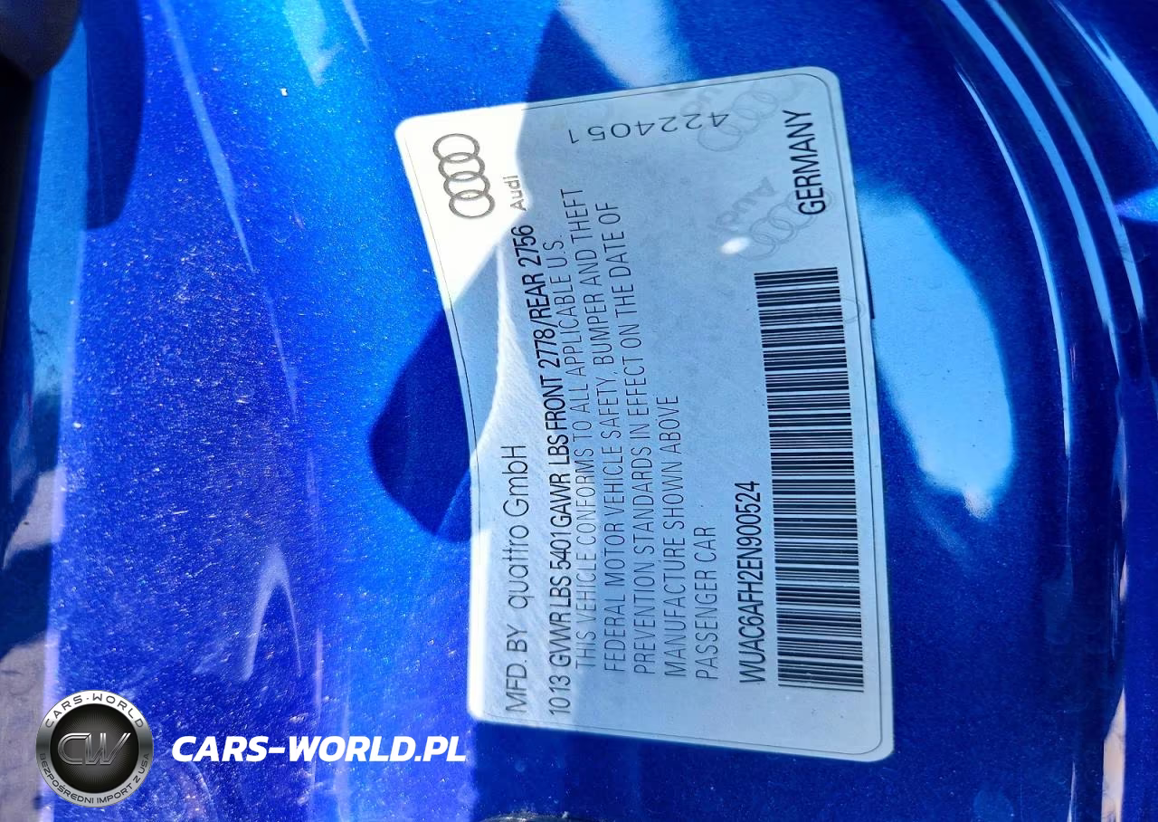 2014 Audi Rs5 VIN:WUAC6AFH2EN900524 - 12