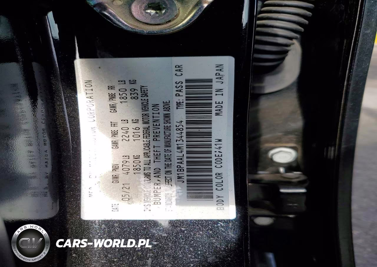 2021 Mazda 3 VIN:JM1BPAAL4M1344854 - 12