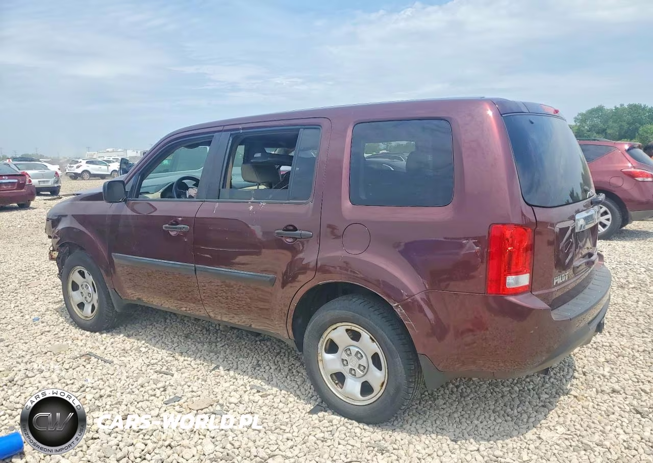 2013 Honda Pilot Lx VIN:5FNYF4H24DB024582 - 2
