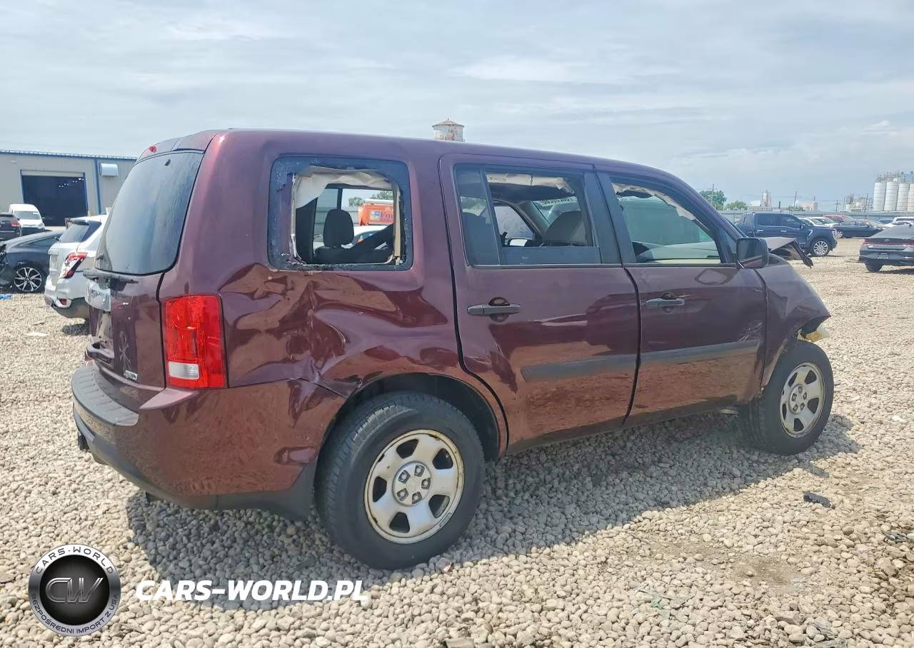 2013 Honda Pilot Lx VIN:5FNYF4H24DB024582 - 3