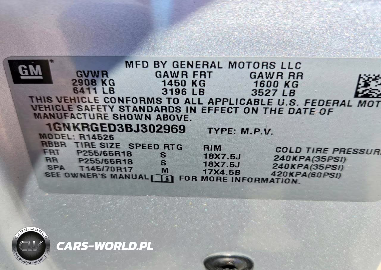 2011 Chevrolet Traverse Lt VIN:1GNKRGED3BJ302969 - 13