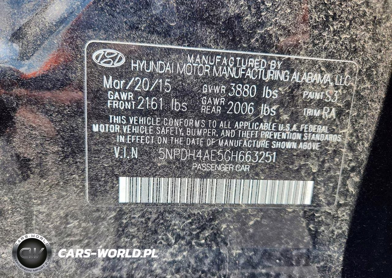 2016 Hyundai Elantra Se VIN:5NPDH4AE5GH663251 - 12