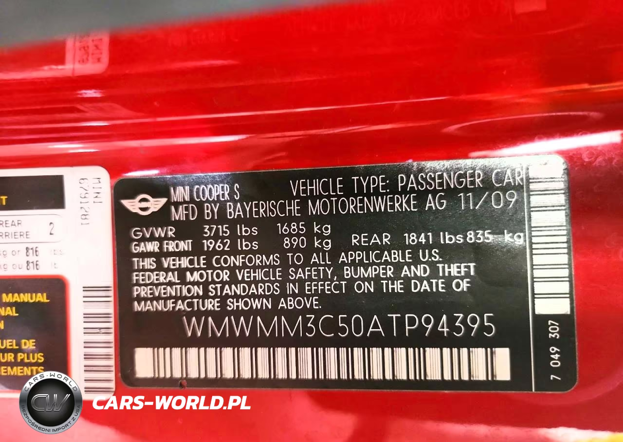2010 Mini Cooper S Clubman VIN:WMWMM3C50ATP94395 - 13