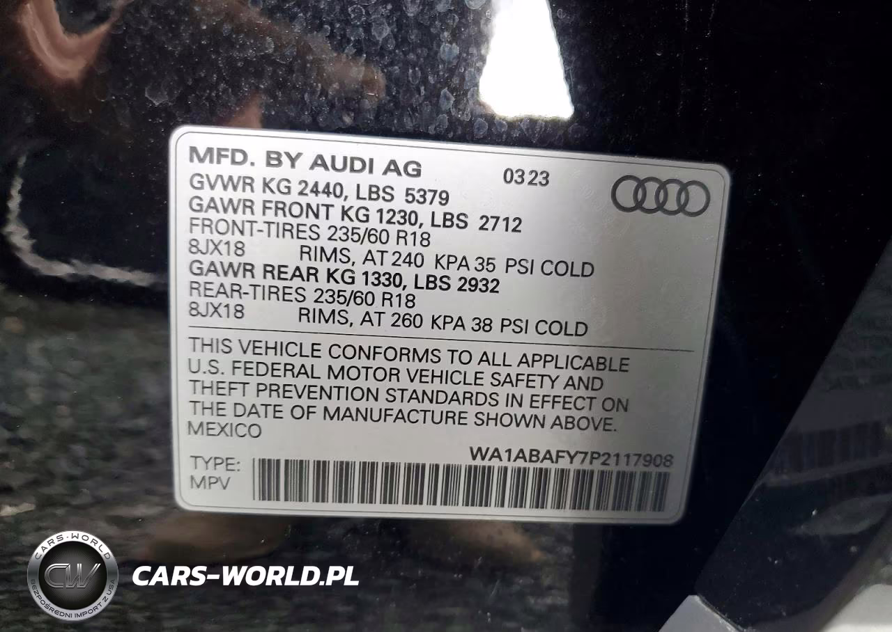 2023 Audi Q5 Premium 40 VIN:WA1ABAFY7P2117908 - 14