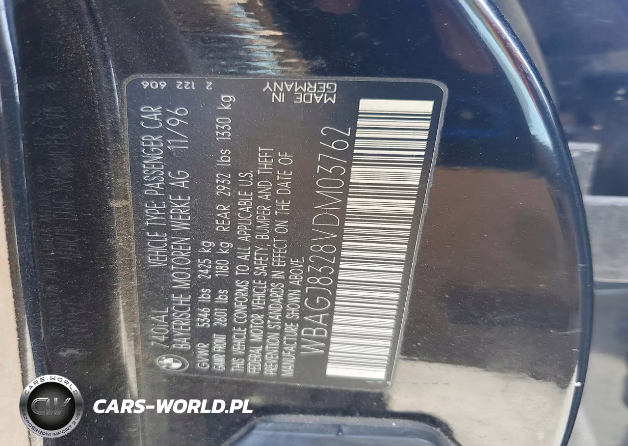 1997 BMW 740 Il VIN:WBAGJ8328VDM03762 - 12