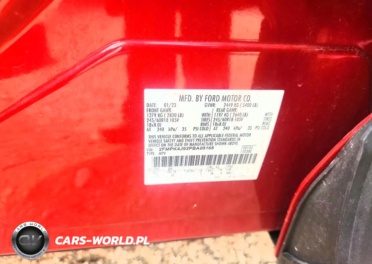 2023 Ford Edge Sel VIN:2FMPK4J92PBA09168 - 13