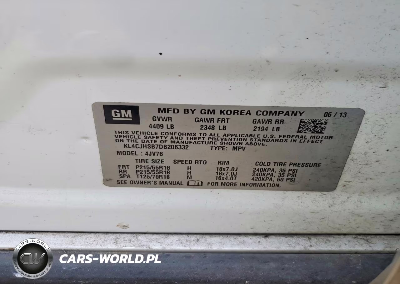 2013 Buick Encore Premium VIN:KL4CJHSB7DB206332 - 13