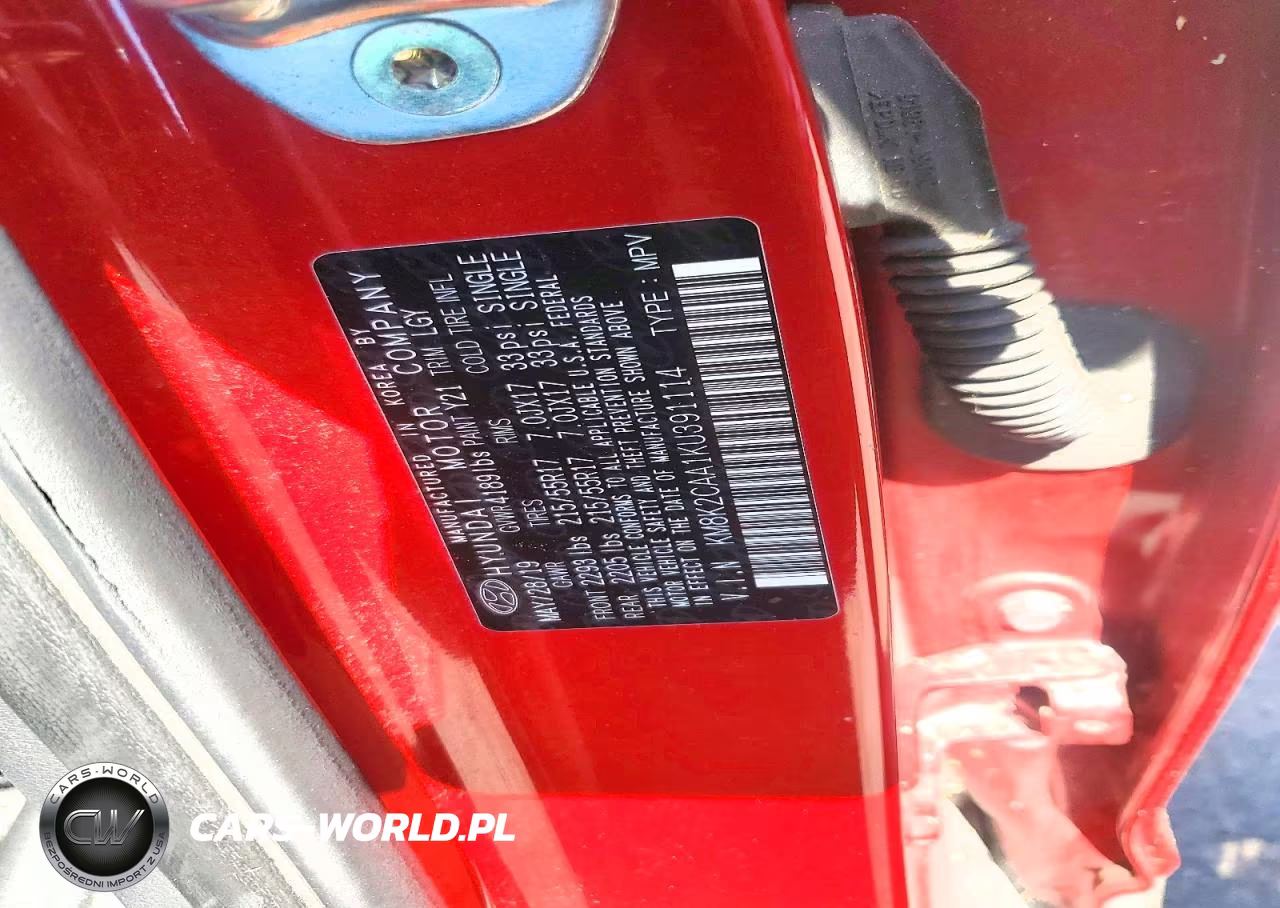 2019 Hyundai Kona Sel VIN:KM8K2CAA1KU391114 - 13