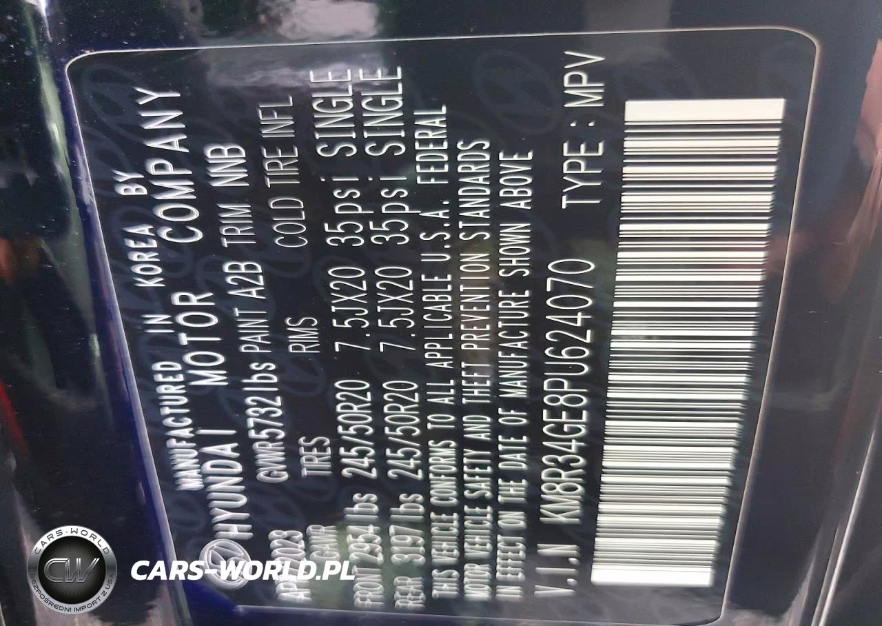 2023 Hyundai Palisade Xrt VIN:KM8R34GE8PU624070 - 14