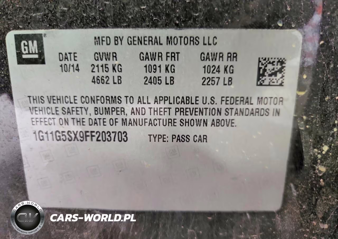2015 Chevrolet Malibu Ltz VIN:1G11G5SX9FF203703 - 12