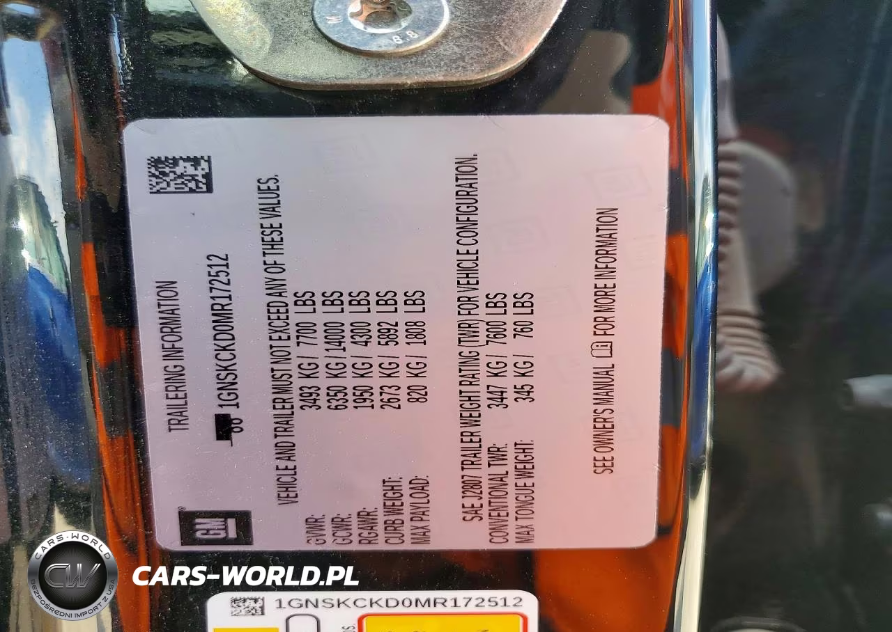 2021 Chevrolet Suburban K1500 Lt VIN:1GNSKCKD0MR172512 - 14