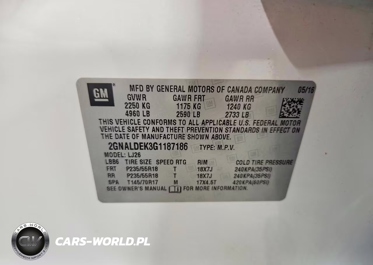 2016 Chevrolet Equinox Ltz VIN:2GNALDEK3G1187186 - 13