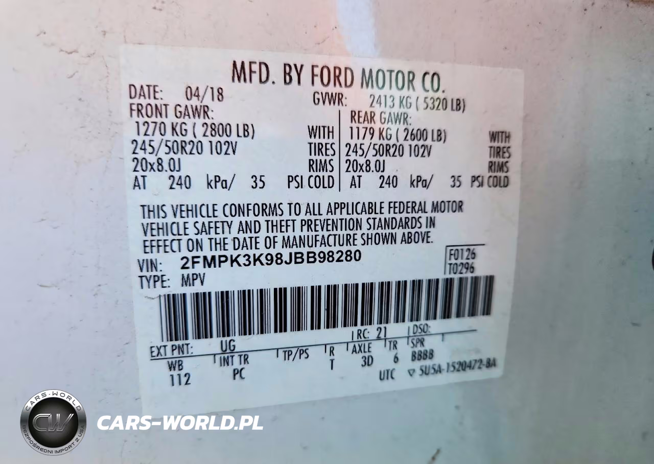 2018 Ford Edge Titanium VIN:2FMPK3K98JBB98280 - 13