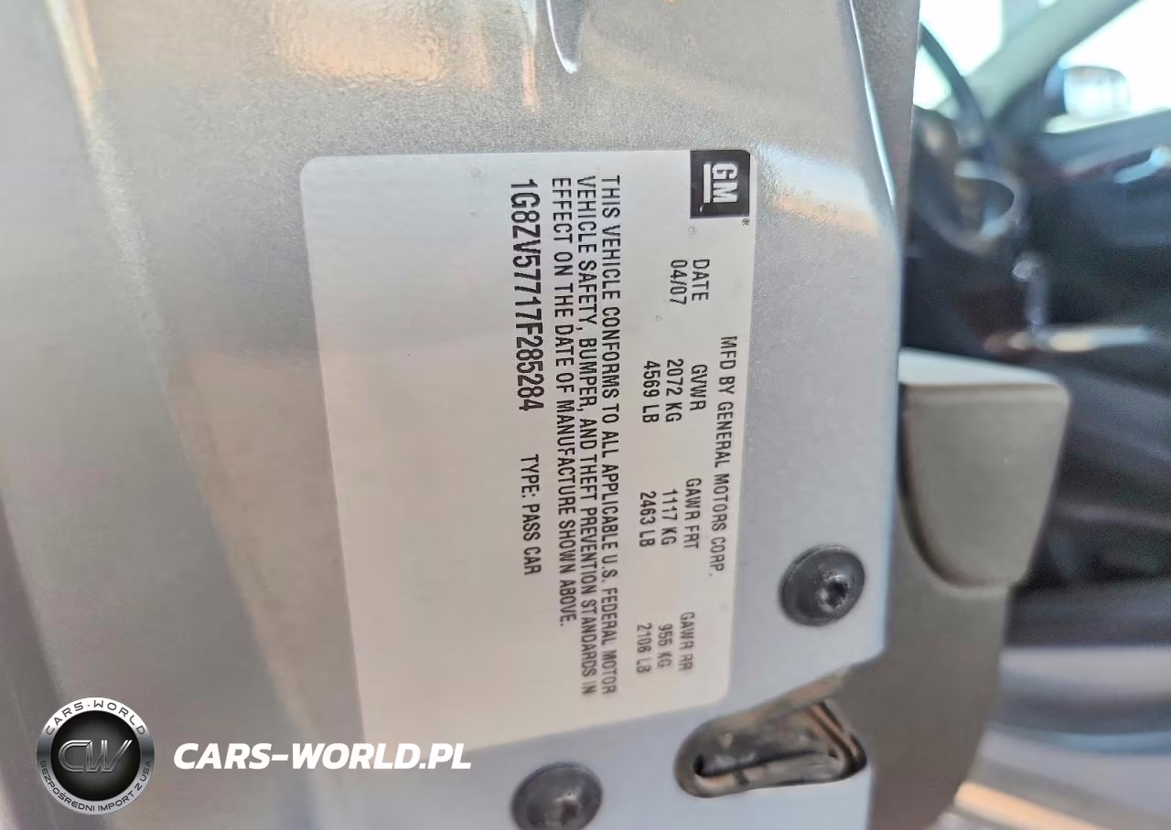 2007 Saturn Aura Xr VIN:1G8ZV57717F285284 - 13