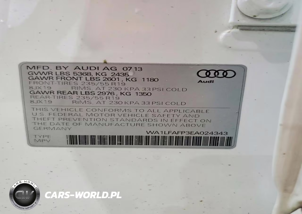 2014 Audi Q5 Premium Plus VIN:WA1LFAFP3EA024343 - 13