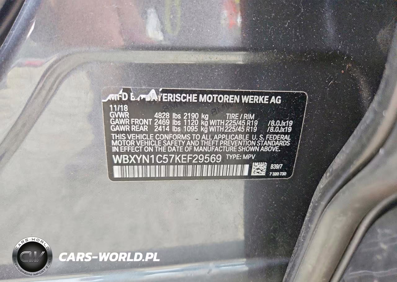 2019 BMW X2 M35I VIN:WBXYN1C57KEF29569 - 14