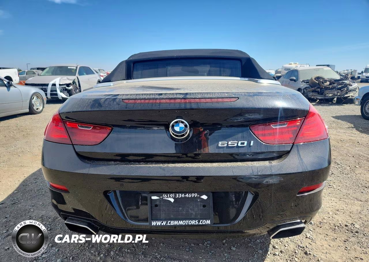 2012 BMW 650 I VIN:WBALZ3C50CDL72279 - 6