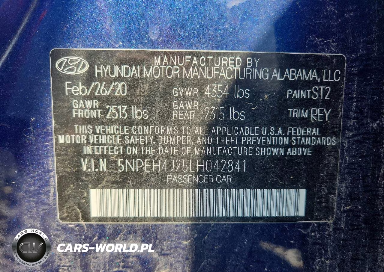 2020 Hyundai Sonata Limited VIN:5NPEH4J25LH042841 - 12