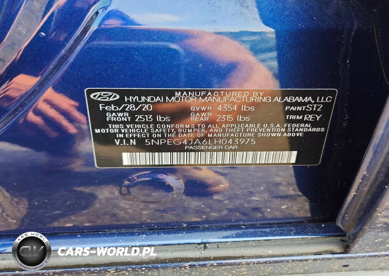 2020 Hyundai Sonata Se VIN:5NPEG4JA6LH043975 - 12