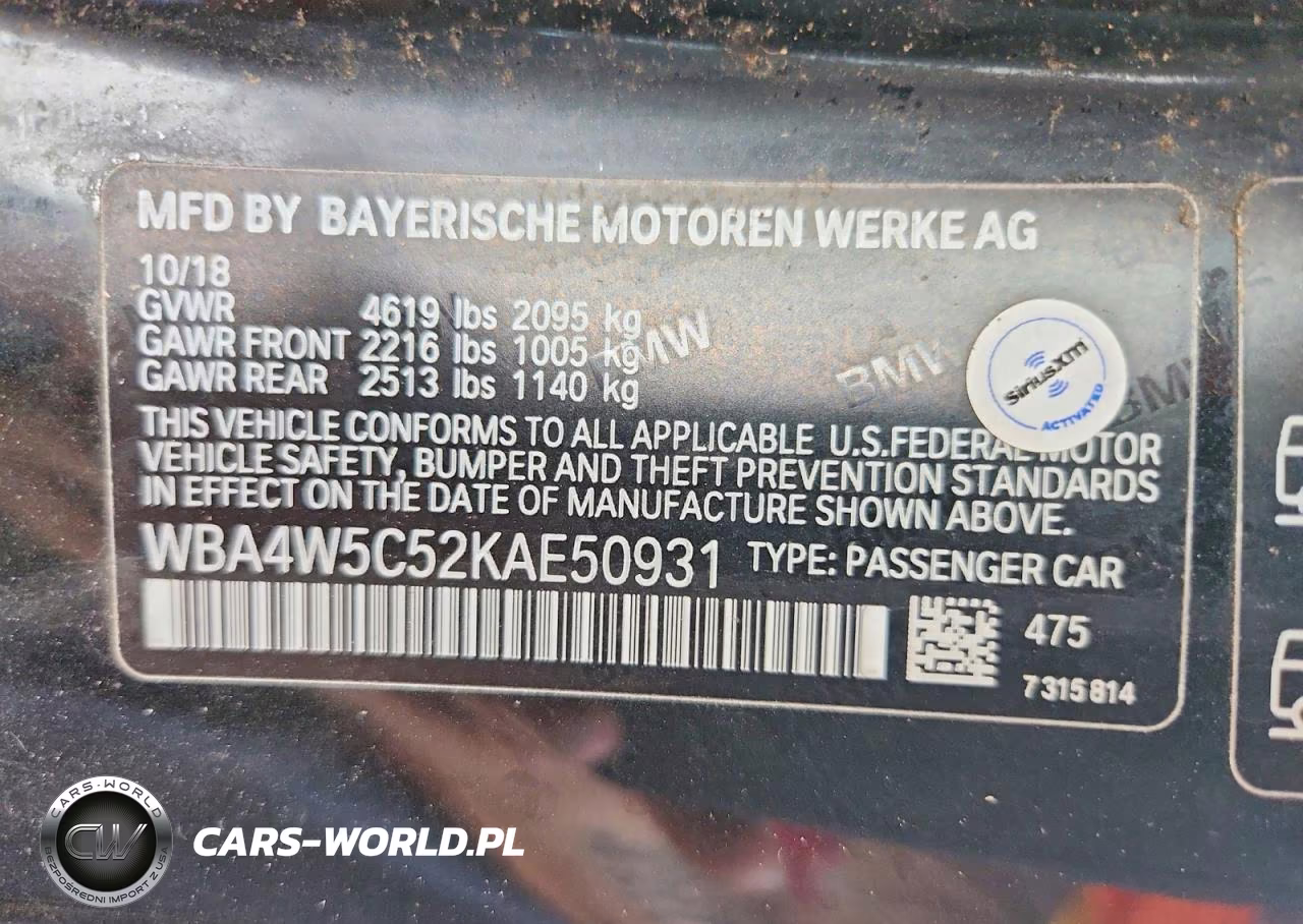 2019 BMW 430Xi VIN:WBA4W5C52KAE50931 - 12