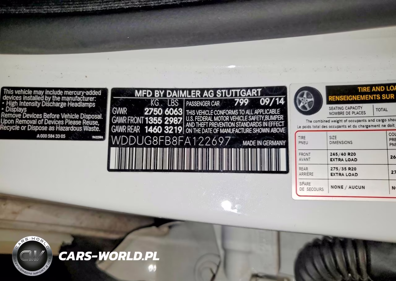 2015 Mercedes-Benz S 550 4Matic VIN:WDDUG8FB8FA122697 - 12