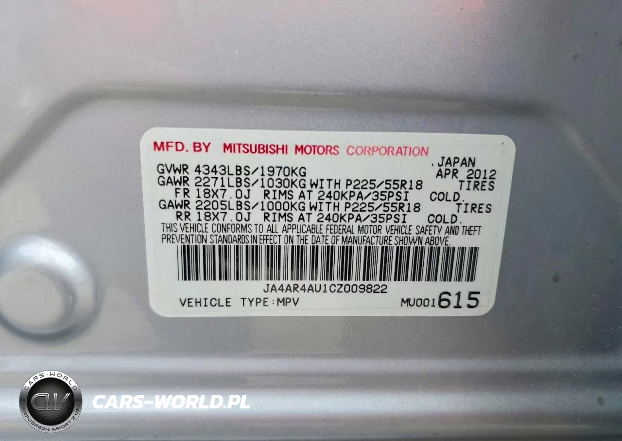 2012 Mitsubishi Outlander Sport Se VIN:JA4AR4AU1CZ009822 - 14