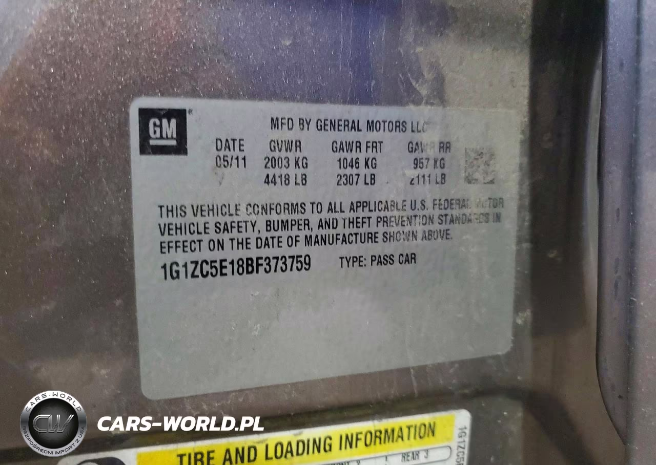 2011 Chevrolet Malibu 1Lt VIN:1G1ZC5E18BF373759 - 12