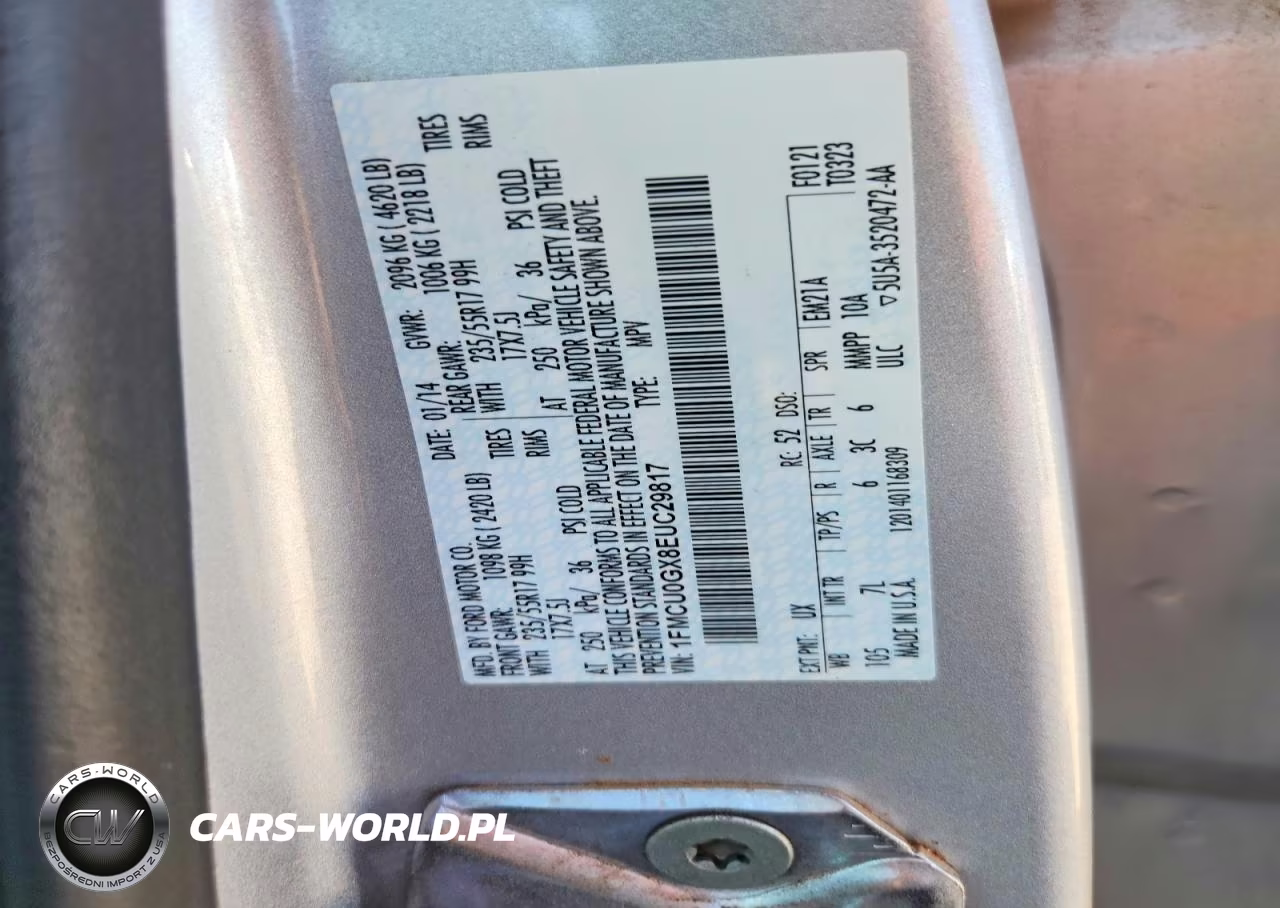 2014 Ford Escape Se VIN:1FMCU0GX8EUC29817 - 13