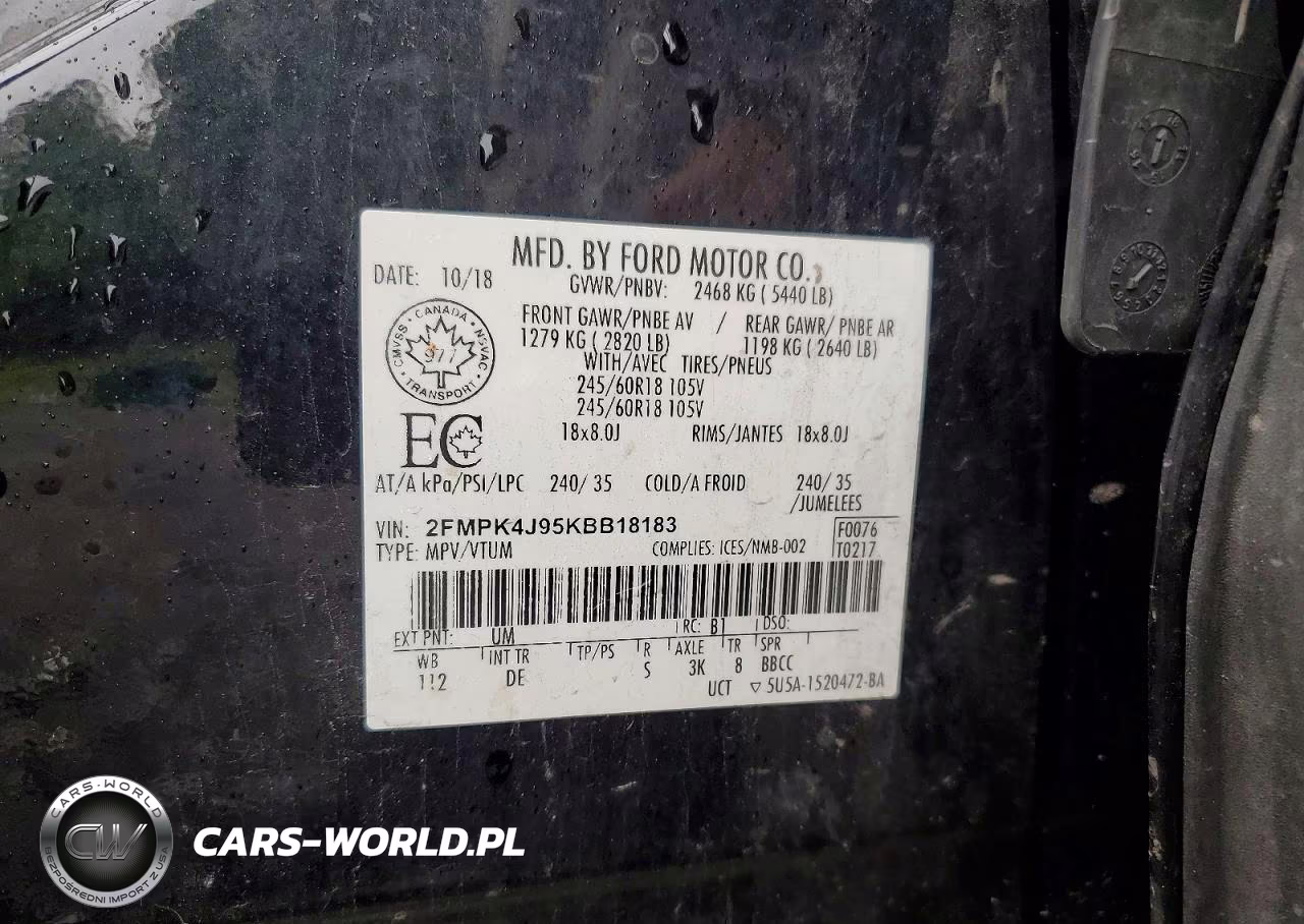 2019 Ford Edge Sel VIN:2FMPK4J95KBB18183 - 13