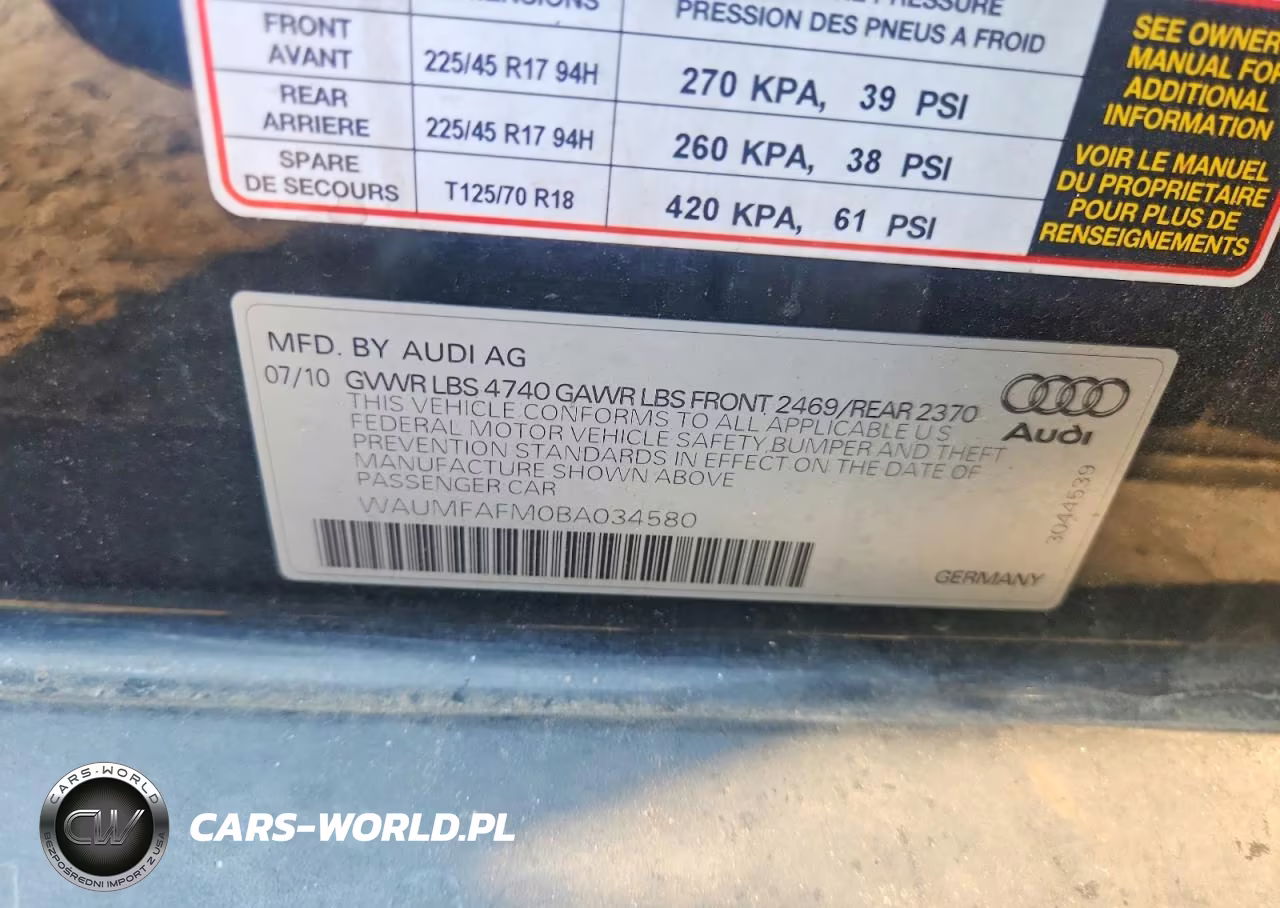 2011 Audi A3 Premium Plus VIN:WAUMFAFM0BA034580 - 12