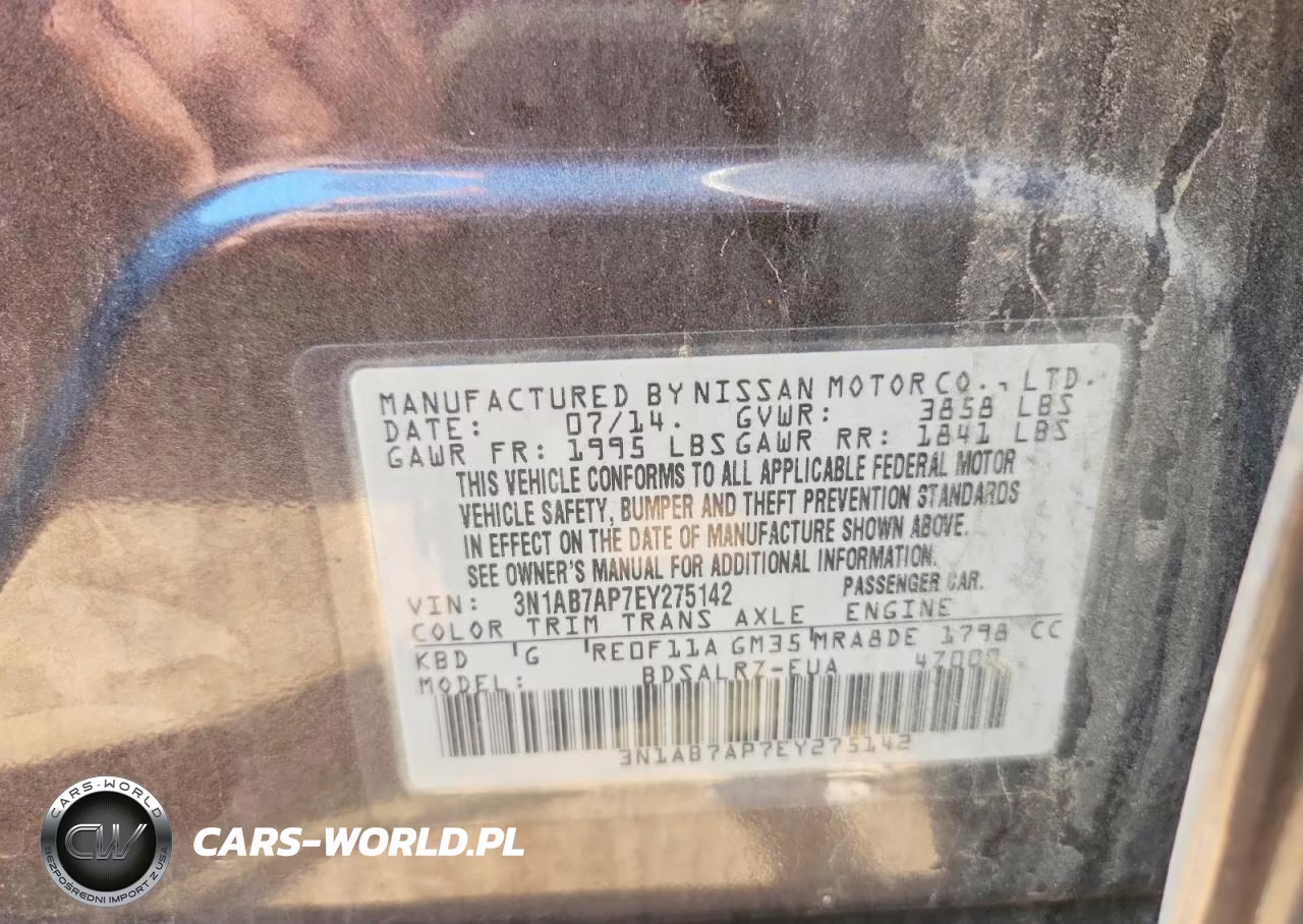 2014 Nissan Sentra Sr VIN:3N1AB7AP7EY275142 - 13