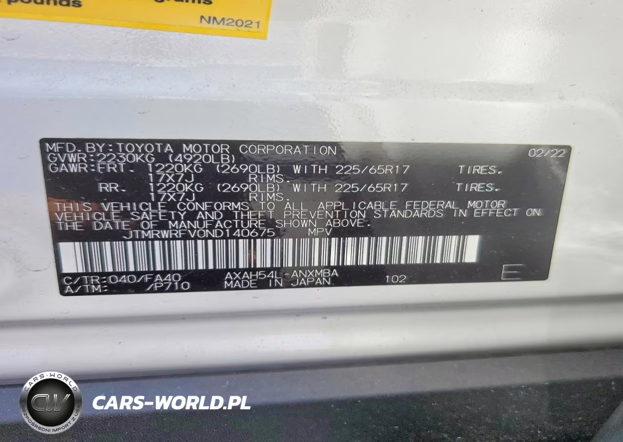 2022 Toyota Rav4 Xle VIN:JTMRWRFV0ND140675 - 13