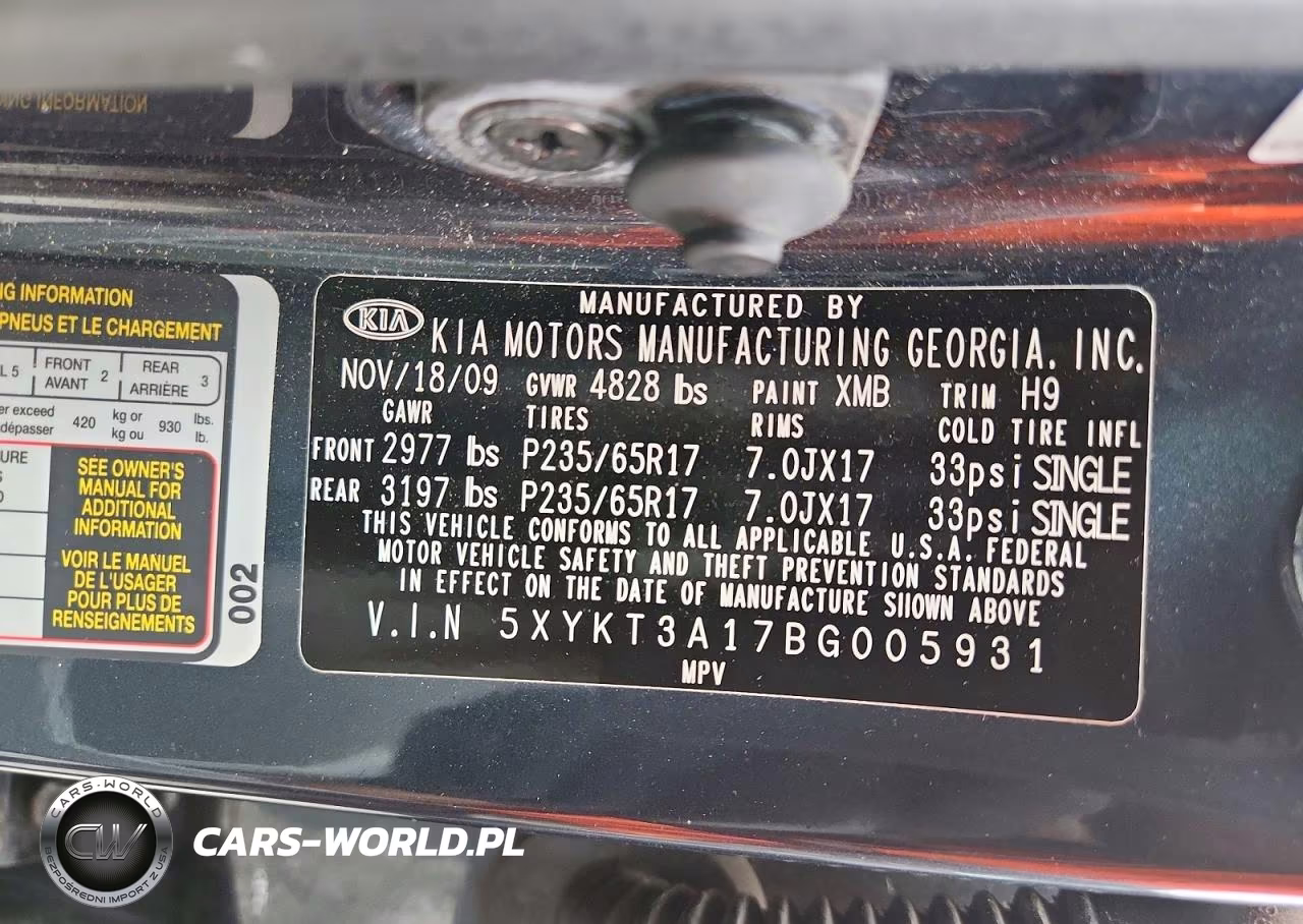 2011 Kia Sorento Base VIN:5XYKT3A17BG005931 - 13