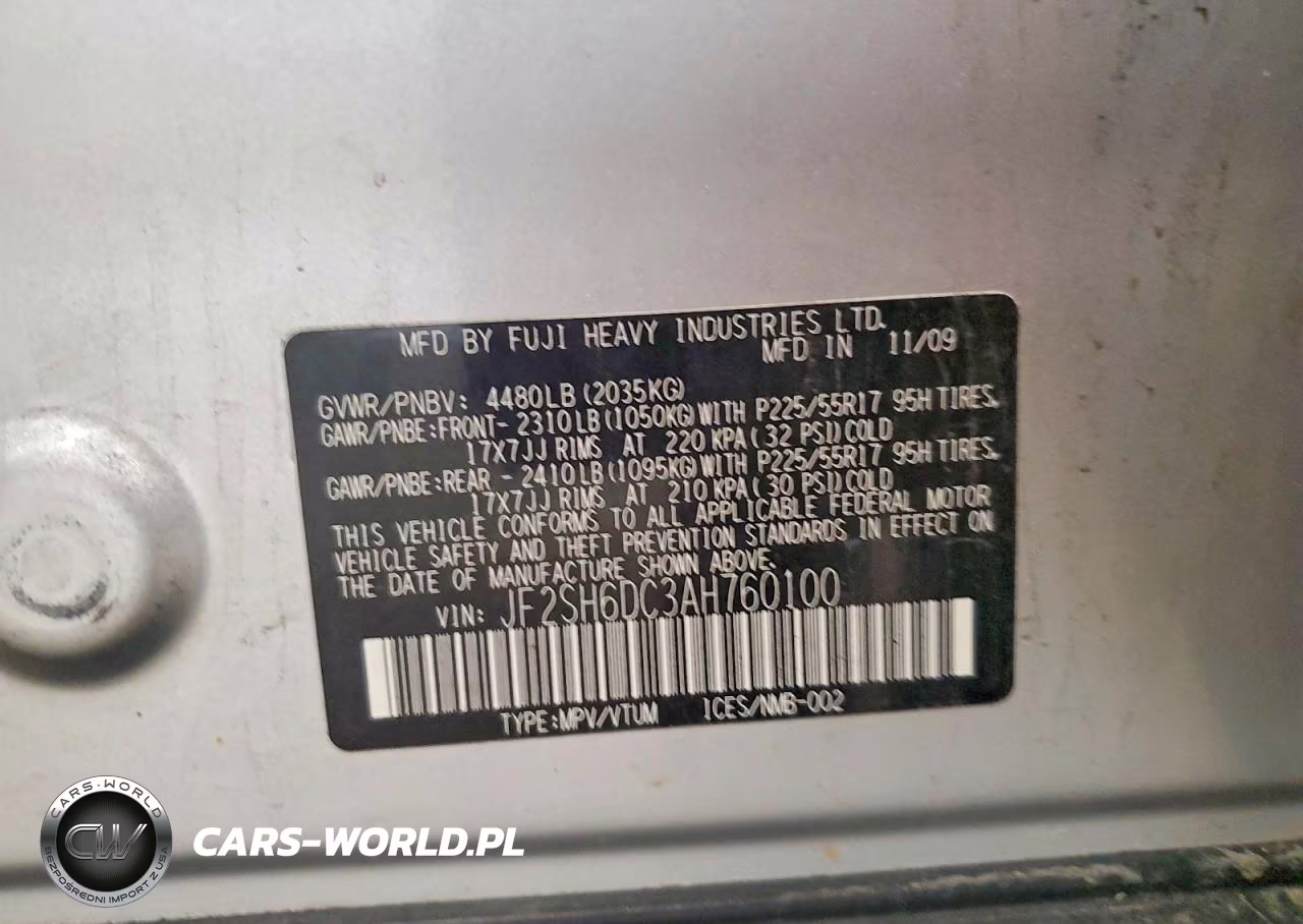 2010 Subaru Forester 2.5X Limited VIN:JF2SH6DC3AH760100 - 14